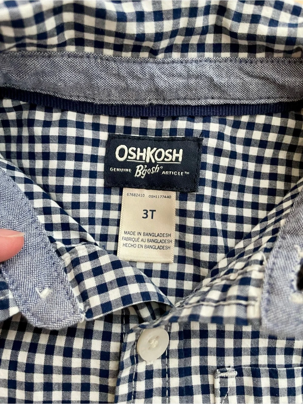 OshKosh Bgosh classic gingham